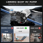 12V RV Water Pump 4008-101-A65/E65 | 3.0 GPM - 55 PSI | Camper RV Water Pump | Self-Priming & Quiet Diaphragm Pump | Thermal Protection & Dry Run Safe | for Halloween Christmas