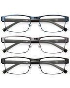 JOLISU 3PCS Blue Light Glasses Men - Bluelight Blocking Computer Metal Thin Frame For Mens/Women