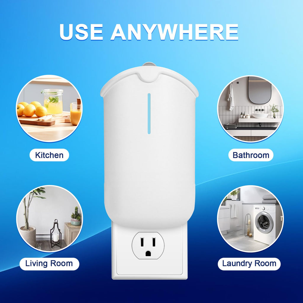 2 Flying Insect Traps & 2 Cartridges - Compatible with Refill - Plug in Fruit Fly Trap for Indoor - Bug Catcher for Gnats, House & Fruit Flies - Use in Any Room (2 Device & 2 Cartridges)