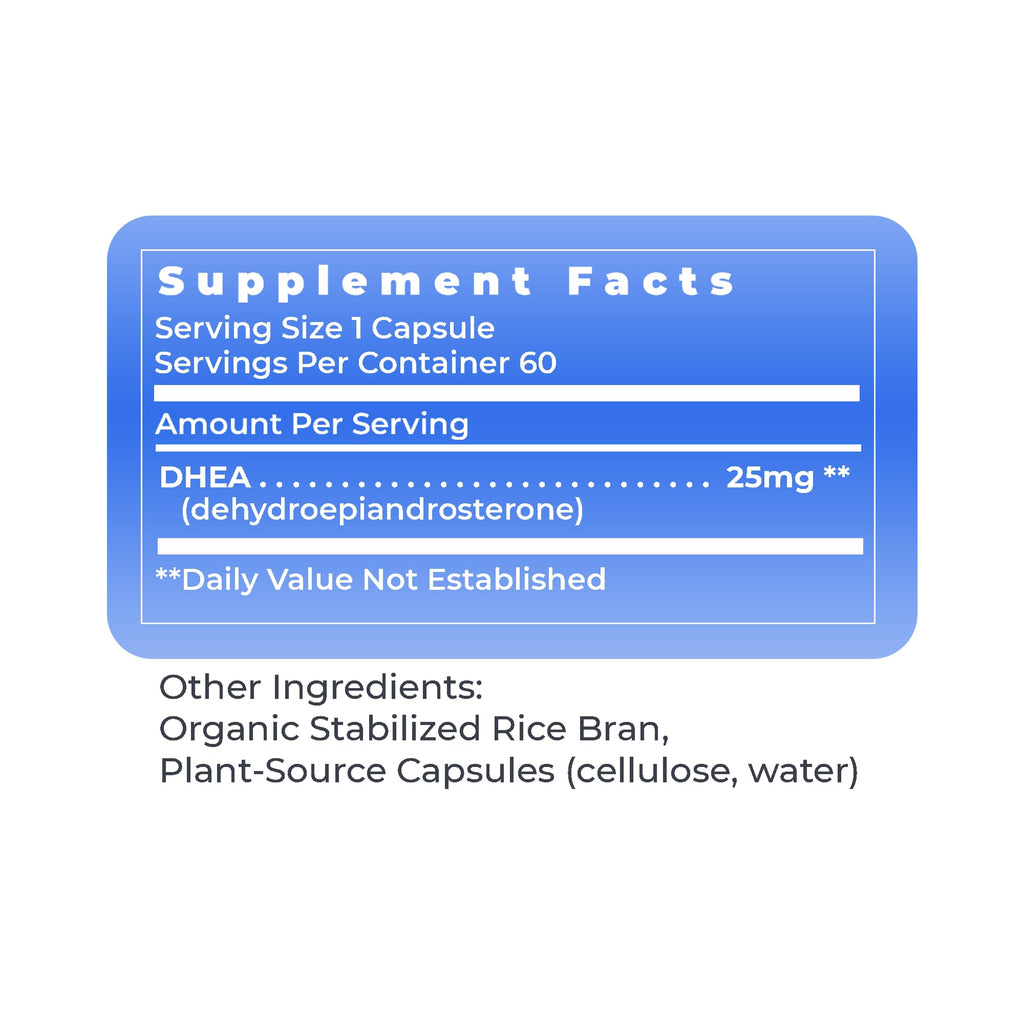 Premier Research Labs Premier DHEA - DHEA Supplement for Women & Men, Pure DHEA 25mg, Hormone Support for Healthy Aging, Wild Yam DHEA, Vegan Friendly - 60 Vegetarian Capsules
