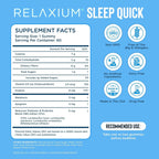 Relaxium SleepQuick Gummies - Sleep Aid + Gut Health & Immune Support, 5 mg Melatonin, Vitamin D-3 + Prebiotic & Probiotic Blend, Gluten & Drug Free, Lemon Flavor, 60 Gummies