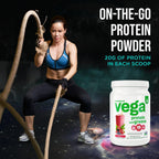 Vega Protein and Greens Protein Powder, Coconut Almond - 20g Plant Based Protein Plus Veggies, Vegan, Non GMO, Pea Protein for Women and Men, 1.1 lbs (Packaging May Vary)