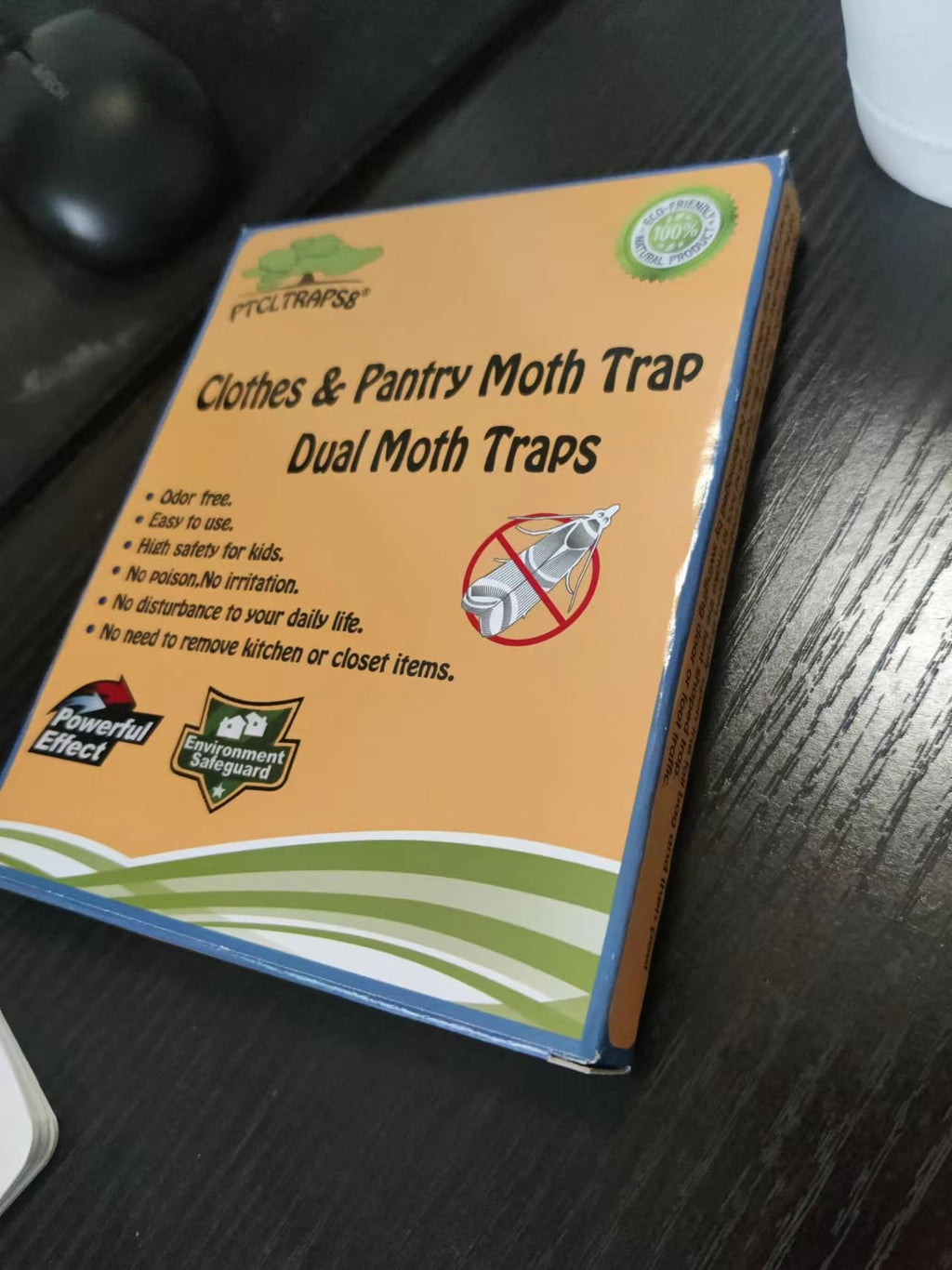 Dual Moth Traps for Clothes and Pantry Highly Effective All-Around Moth Traps,Pro Cloest Essentials Get Rid of Wool Moths with Natural Safe and Odor-Free Dual Premium Pheromone