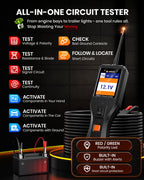 ANCEL PB60 Automotive Power Circuit Probe Tester 12-24V, All-in-One Electrical Diagnostic Tool with Component Activation, Short Finder, Digital Multimeter Ohmmeter Functions for Cars Trucks RVs ﻿