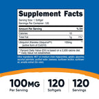 Nutricost Ubiquinol Softgels (120 Softgels | 100 mg Per Serving) - Superior Absorption Antioxidant | Active Form of CoQ10 - Gluten Free, Non-GMO