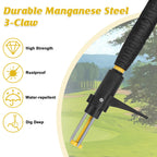 Tegarbed 39" Stand Up Weed Puller Tool - Heavy Duty Detachable 3-Claw Weeder with Ergonomic Long D-Handle | Tools for Effortless Garden Weed Removal (Dandelions, Thistles & More)