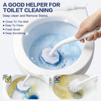 Gkweres 100PC Toilet Bowl Wand Refills, Disposable Toilet Brush Heads, Upgraded Toilet Scrubber Refill, Toilet Cleaner Refill Pads with Most Toilet Brushes for Easy Bathroom Cleaning