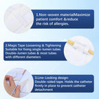 BeHerk Foley Catheter Stabilization Device, Self Adhesive Catheter Tube Urinary Leg Bag Holder Sticker, Catheter Supplies for PEG/G/Feeding Tube Holder Accessories, Pack of 10