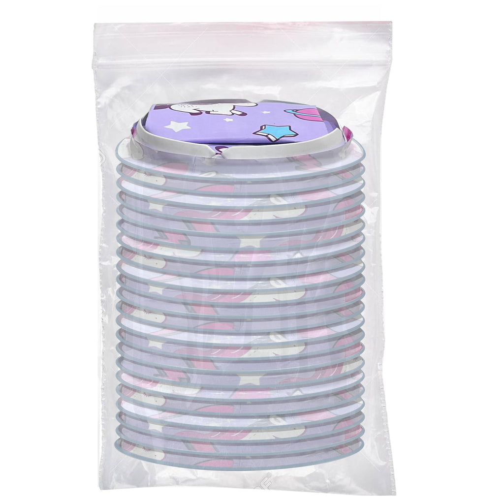 MP MOZZPAK Vomit Bags Disposable 35 Pack - 1000ml Emesis Bags, Leak-Proof Barf Bag, Travel Friendly Puke & Nausea Bag for Motion Sickness, Medical Grade Throw up Relief for Car (35pk - Unicorn Style)