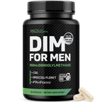 DIM Supplement for Men 300mg | Estrogen Blocker & Aromatase Inhibitor | Extra Strength Men’s Hormone Balance & Fitness Booster with Diindolylmethane Plus CDG & Broccoli Floret | Gluten-Free | 60 Ct