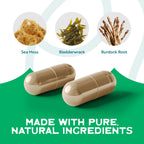 Herbal Vineyards Organic Wildcrafted Vegetable 60 Capsules | 1500MG | Pack of 2 | Irish Sea Moss, Bladderwrack and Burdock Root, Immune Support, Healthy Skin & Energy | Powerful Immunity Booster
