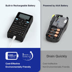 SUPVAN E11 Keyboard & Bluetooth Label Maker Machine with 4 Tapes