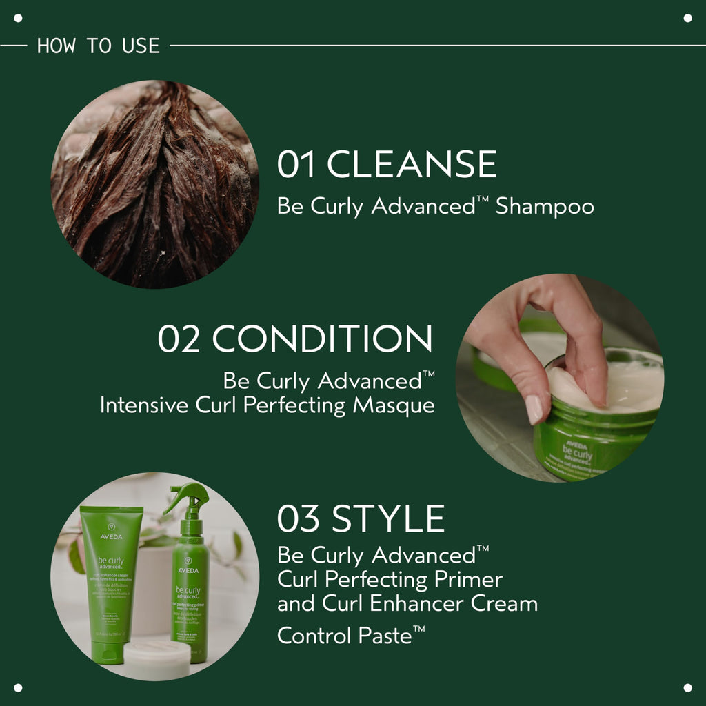 AVEDA Be Curly Advanced Curl Enhancer Hair Styling Cream | Defines Curly and Wavy Hair | Hydrates, Reduces Frizz, Adds Shine | Air Dry or Blow Dry | Silicone Free | 98% Naturally Derived*, 6.7 Fl Oz