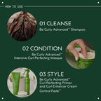 AVEDA Be Curly Advanced Curl Enhancer Hair Styling Cream | Defines Curly and Wavy Hair | Hydrates, Reduces Frizz, Adds Shine | Air Dry or Blow Dry | Silicone Free | 98% Naturally Derived*, 6.7 Fl Oz