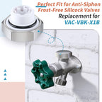 Ceoighe 1 Pack Vacuum Breaker Repair Kit Replacement for VACVBKX1B Heavy Duty Metal Vacuum Breaker Replacement Kit for Traditional Anti Siphon Frost Free Sillcock Valves Anti Siphon Valve Repair Kit