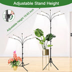 Garpsen Grow Lights for Indoor Plants, 5 Heads Grow Light with Tripod Stand
