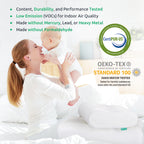 UTTU Cervical Pillow for Neck Strain Relief, Memory Foam Neck Pillow for Sleeping, Adjustable Orthopedic Sandwich Pillow, Contour Cooling for Side Back Stomach Sleeper, King(27.6"×15.7"×5.2"/4.5")