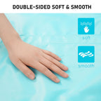 Joiish Positioning Bed Pad with 8 Reinforced Soft Handles, 48" x 40" 500 LBS Load-Bearing Multipurpose Transfer Pad for Turning, Lifting & Repositioning, Washable Draw Sheet for Home & Hospital