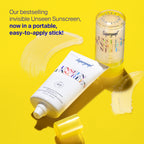 Supergoop! Unseen Sunscreen Stick - SPF 40 - Clear & Invisible Sun Protection - Broad Spectrum Face Sunscreen - Glides Over Makeup - Natural Finish - For All Skin Types - 0.7 fl oz