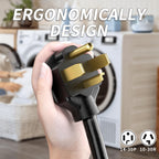 PlugSaf 1.5FT 30AMP 125V/250V 3 Prong to 4 Prong Dryer Adapter, NEMA 14-30P Male to 10-30R Female, Dryer Plug Adapter 3 to 4 Prong Outlet, STW 10 Gauge, ETL Listed