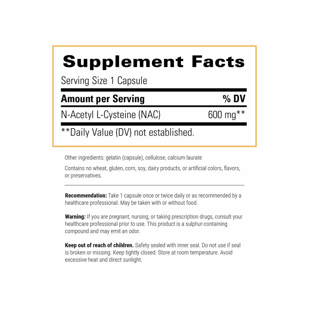 Integrative Therapeutics NAC - Antioxidant Support Supplement for Respiratory & Lung Function* - Gluten-Free & Dairy-Free - 60 Capsules (60 Servings)
