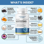 Fitness InspireWays Herpefend Ultra Strength Advanced Daily Immune Support Formula (60 Capsules)