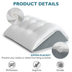 Shinnwa Knee Wedge Pillow, Patented Convertible Knee Pillow for Back Sleeping, Dual-Layer Memory Foam Triangle Pillow for Legs Post Surgery, Knee Support, Leg Elevation, Back Pain Relief