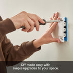 Leviton Lever Edge 15 Amp Single Pole Rocker Switch, 10-Pack, E5601-MW, White