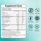 Hair Growth Supplements for Women, Ages 30 and Up - Clinically Tested for Visibly Thicker Hair with Biotin 10,000mcg, Vitamins, Keratin, Collagen, Saw Palmetto, Supports Scalp, Skin & Nails, 120 ct