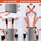 Moving Straps Lifting（Padded） one Person 2-Person Lifting and Moving System Appliance,for Harness Moving Mattress Couch Furniture Heavy Things,Suitable Professional Moving Body Strap Wrist Strap