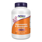 NOW Foods Supplements, Glucosamine & Chondroitin with MSM, Joint Health, Mobility and Comfort*, 180 Veg Capsules