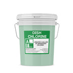 Active Element Dish Chlorine Concentrate - Food Contact Surfaces- Commercial Dishwasher - No Rinse - Food Service Kitchen - Multi-Use - Makes one 5-Gallon Pails (Diluted Further to 1,280 Gallons)