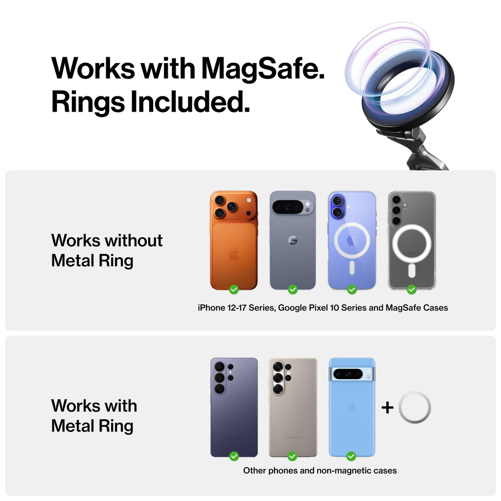 Statik HyperMount (Gen 3) Magnetic Phone Holder, for iPhone and Android