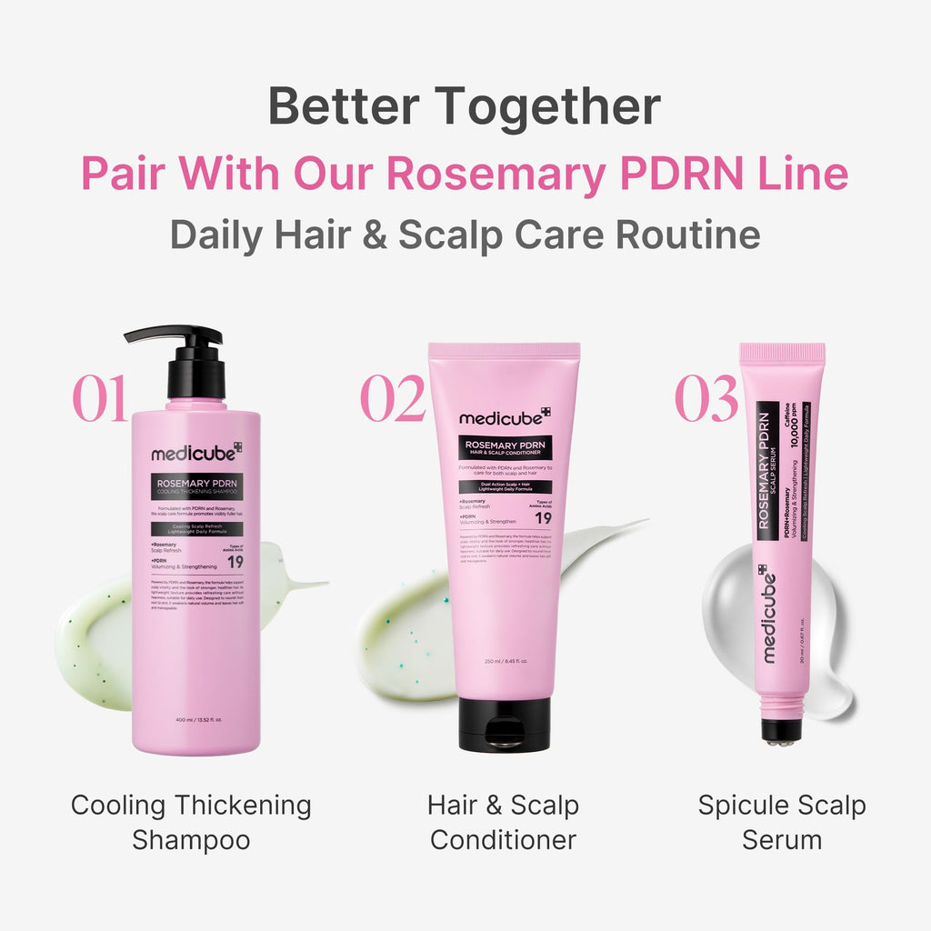 medicube Rosemary PDRN Clarifying Thickening Shampoo, 13.52 fl.oz