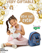 Naturally KIDS Unicorn Backpack, Toys 2 Year Old Girl Birthday Gift 3 4 5 6