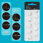 Hearing Aid Domes for Oticon MiniFit Double Vent Bass Domes: 3 Packs (10mm), Universal Domes for Oticon Hearing Aid Supplies