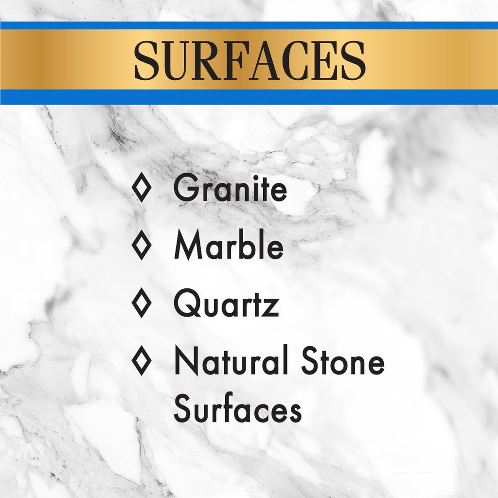 Stone Care International Daily Cleaner/Polish & Sealer Stone Care Kit for Granite, Quartz, Quartzite, Limestone Countertops - No residue, Superior Protection