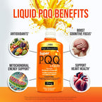 MBS Biotechnology - Super PQQ Liquid - Highly Absorbable Pyrroloquinoline Quinone 20 Milligram, Best Liquid PQQ for Mitochondrial Biogenesis, Supports Heart Health, Cognitive Function and Mental Focus