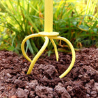 Altdorff Hand Tiller for Gardening, Garden Claw Manual Tiller with Ergomomic Handle, Steel Cultivator Tiller Lawn Aerator Tool Soil Lossener for Gardening Bed and Plant Box