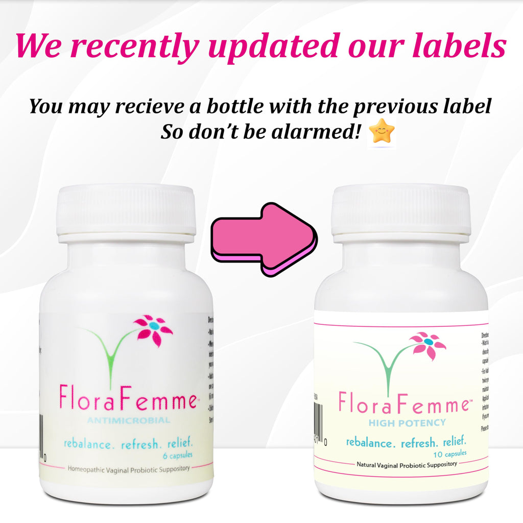 FLORAFEMME - pH Vaginal Probiotics Suppository - Supports pH Balance of Yeast & Bacteria for Feminine Freshness. Supports Restoration of Healthy Vaginal Flora & Vaginal Odor Management
