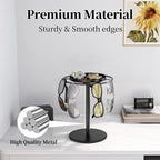 LSK Metal Sunglasses Organizer, Glasses Holder Stand with Storage Tray