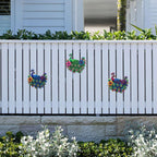 dreamskip 3 Piece Metal Peacock Wall Decor, Iron Tropical Peacocks Wall Art, Outdoor Metal Birds Garden Wall Decors Sculptures for Patio Fence Living Room Housewarming Gifts
