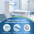 Msvvko Toilet Bowl Cleaners, Bleach Tablets 100 PACK, Automatic Cleaner for Tank, Effectively Eliminate Limescale, Stains & Odor, Continuous Cleaning for Bathroom & Toilet