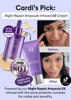 MISSHA Time Revolution Night Repair Face Serum Ampoule (5th Gen) - Overnight Probiotic Skincare for Revitalization and Radiance, 1.69 Fl Oz