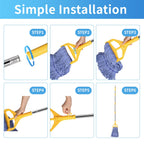 HiBaby Commercial Mop, 63Inch Handle Heavy Duty Industrial Mop