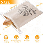 2 Pack Beeswax Bread Bags for Homemade Sourdough Reusable Beeswax Bread Bag