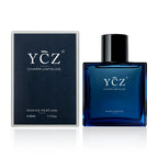 Ycz Charm Unfolds Marine Perfume for Men, 1.7 oz. Long Lasting Eau De Parfum Cologne For Men, Oriental Woody Fragrance - Ideal Special Occasions, Making it the Ideal gentlemen’s Gift