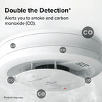 Kidde Smart Smoke and Carbon Monoxide Detector, Ring App Enabled for Real-Time Notifications, Wire-Free Interconnectivity, AA Battery Powered