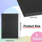 Lswteiz Black ABS Plastic Sheet 24" x 36" x 1/4" Thick Black Rigid Thermoplastic Sheet (Upgrade Surface) 6MM Flexible High Tensile ABS Moldable Plastic Panel for Crafts, DIY, Signs
