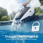 Bubot 300P Pool Vacuum, Cordless Robotic Pool Cleaner, Superior Suction, Smart Senor, DirtLock 2.0, 90-Min Runtime for Above-Ground Flat Pools up to 850 Sq.Ft.
